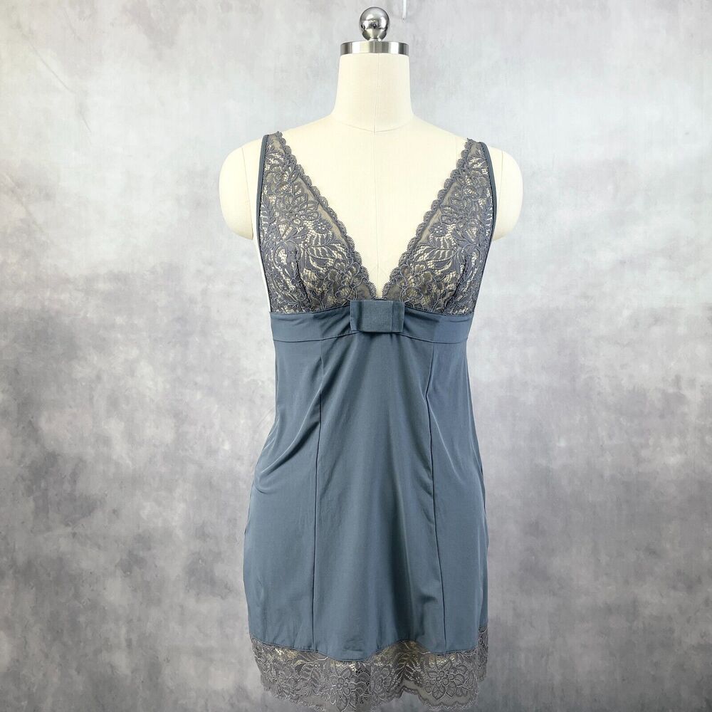 Y2K Etam Womens Babydoll Slip Dress Size 10 Lace Fairy‎ Dainty Coquette Feminine